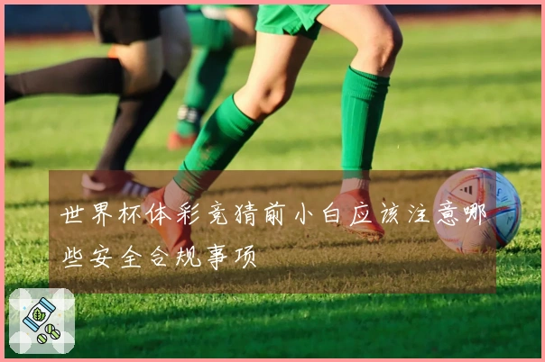 世界杯体彩竞猜前小白应该注意哪些安全合规事项