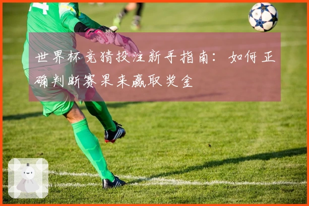 世界杯竞猜投注新手指南：如何正确判断赛果来赢取奖金